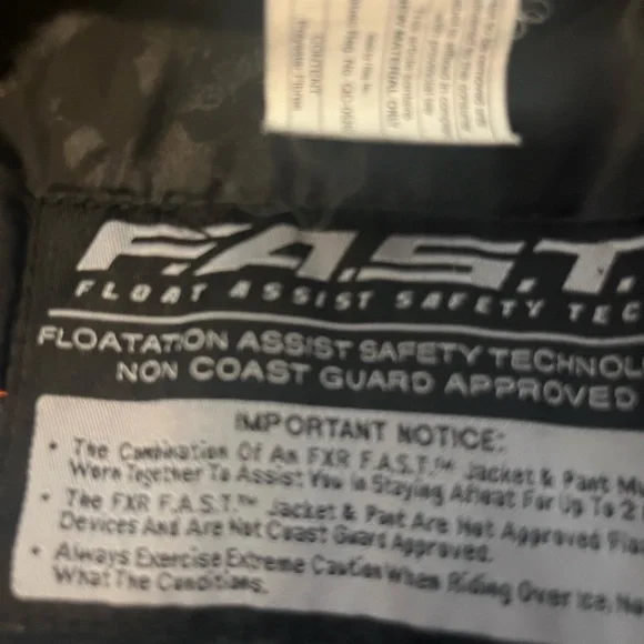 FXR Snowmobile Boost Jacket with Float Technology Boys Size 10 - Picture 8 of 9